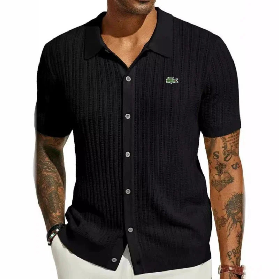 ᏞΑᏟОՏᎢΕ – Camicia classica slim fit da uomo