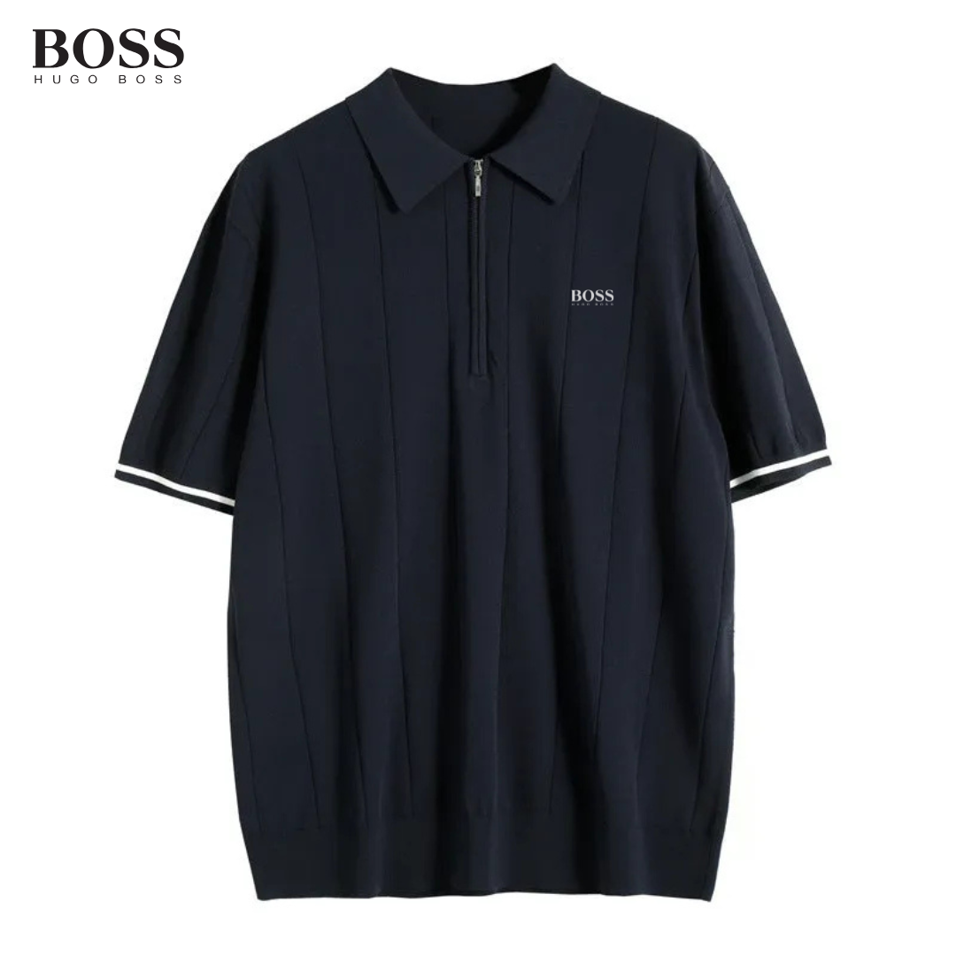 НՍԌО ВОЅЅ - Polo con zip da uomo