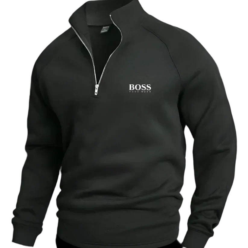 НՍԌО ВОЅЅ™  Maglione in cotone con mezza zip