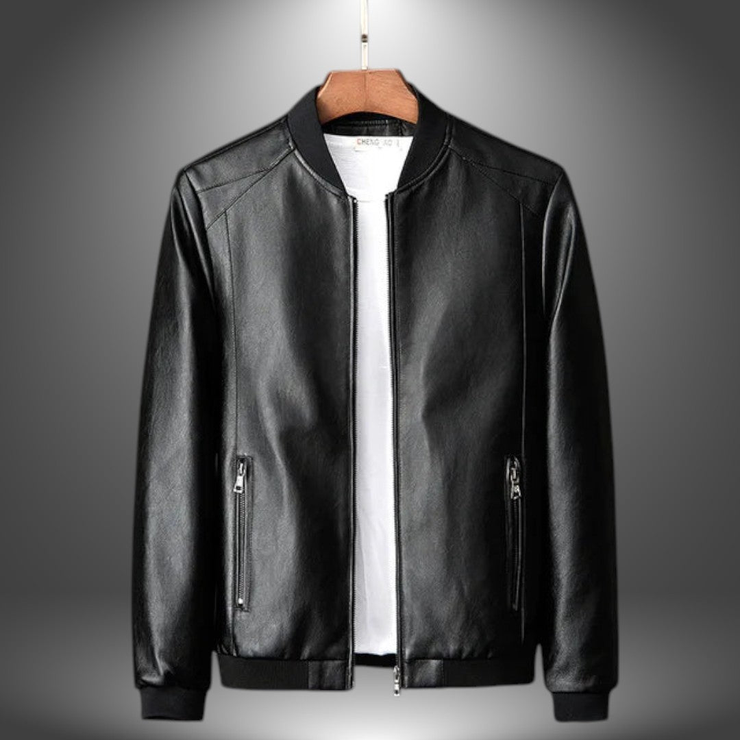 Manuel | Giacca di Pelle Artigianale Estiva da Uomo