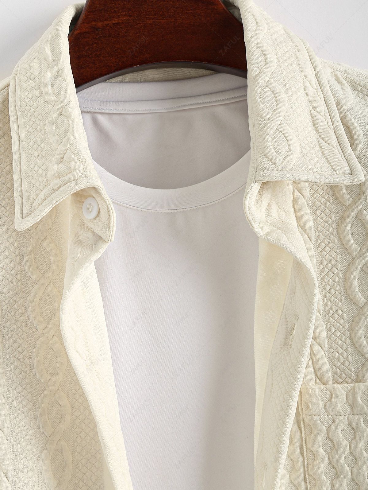 GIULIANO - Completo Camicia a Maniche Corte + Pantaloncini Motivo Ricamato