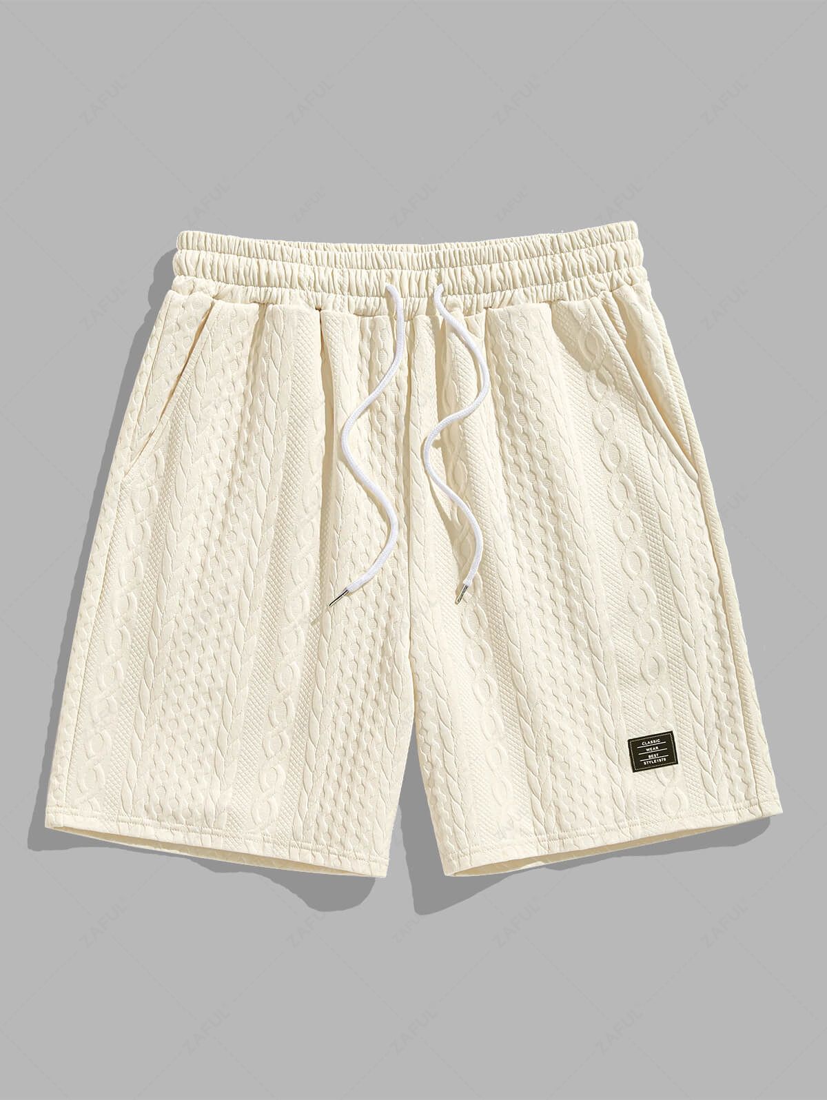 GIULIANO - Completo Camicia a Maniche Corte + Pantaloncini Motivo Ricamato