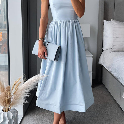 Martina™ | Abito Midi con Spalline Sottili