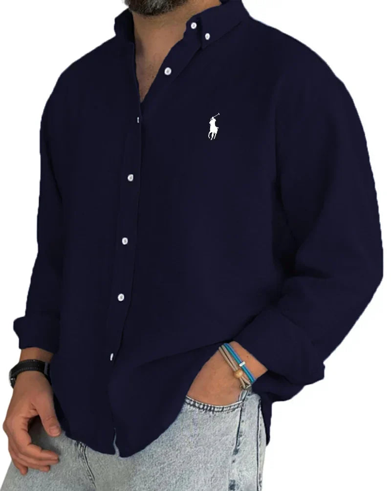 ᏒᎪᏞᏢᎻ ᏞᎪՍᏒЕΝ - Camicia in lino e cotone