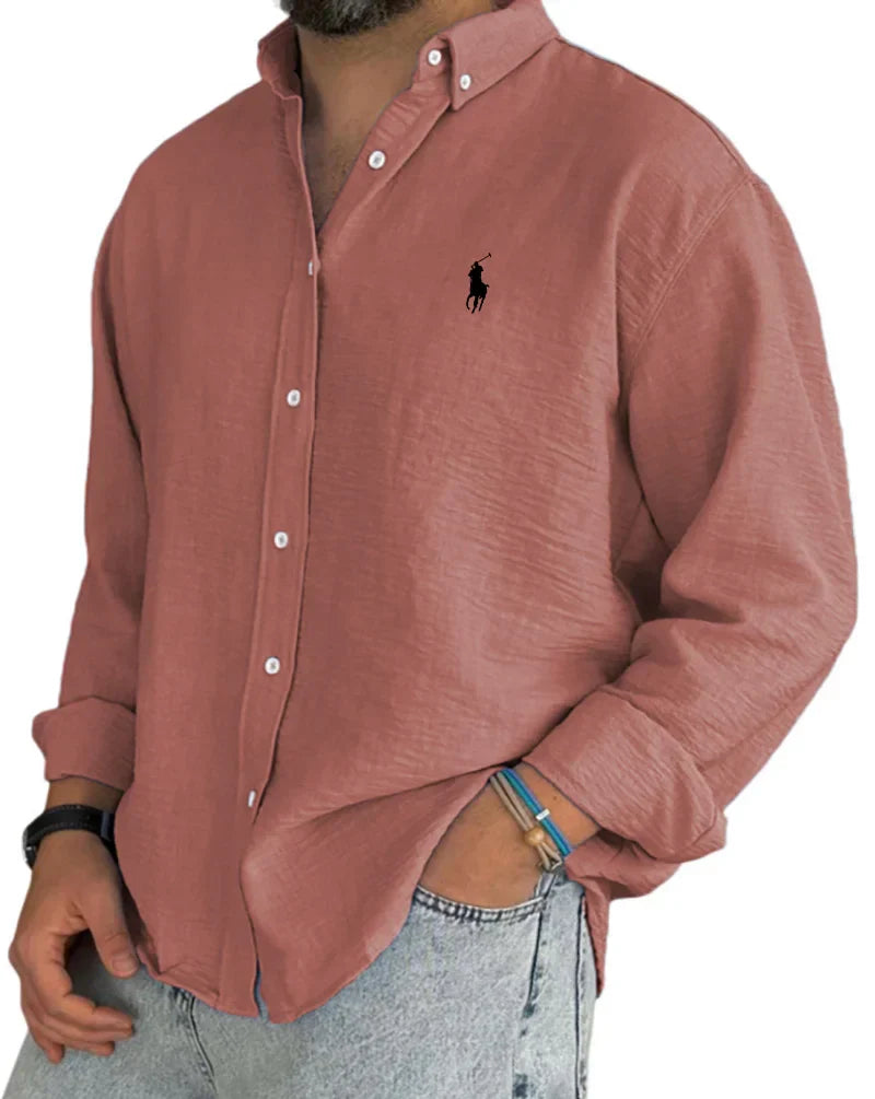 ᏒᎪᏞᏢᎻ ᏞᎪՍᏒЕΝ - Camicia in lino e cotone