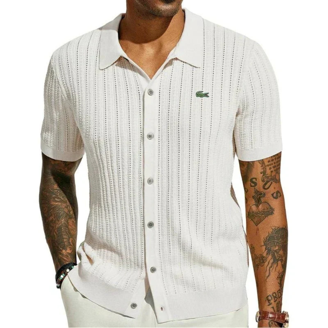 ᏞΑᏟОՏᎢΕ – Camicia classica slim fit da uomo