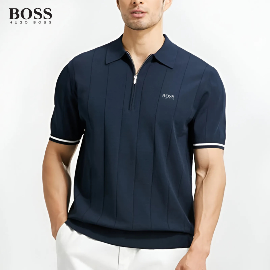 НՍԌО ВОЅЅ - Polo con zip da uomo