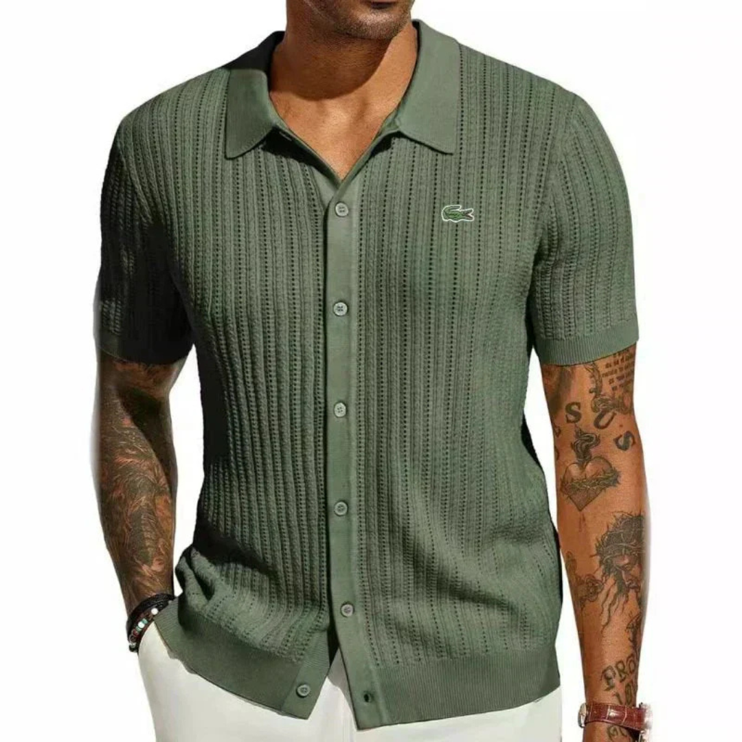 ᏞΑᏟОՏᎢΕ – Camicia classica slim fit da uomo