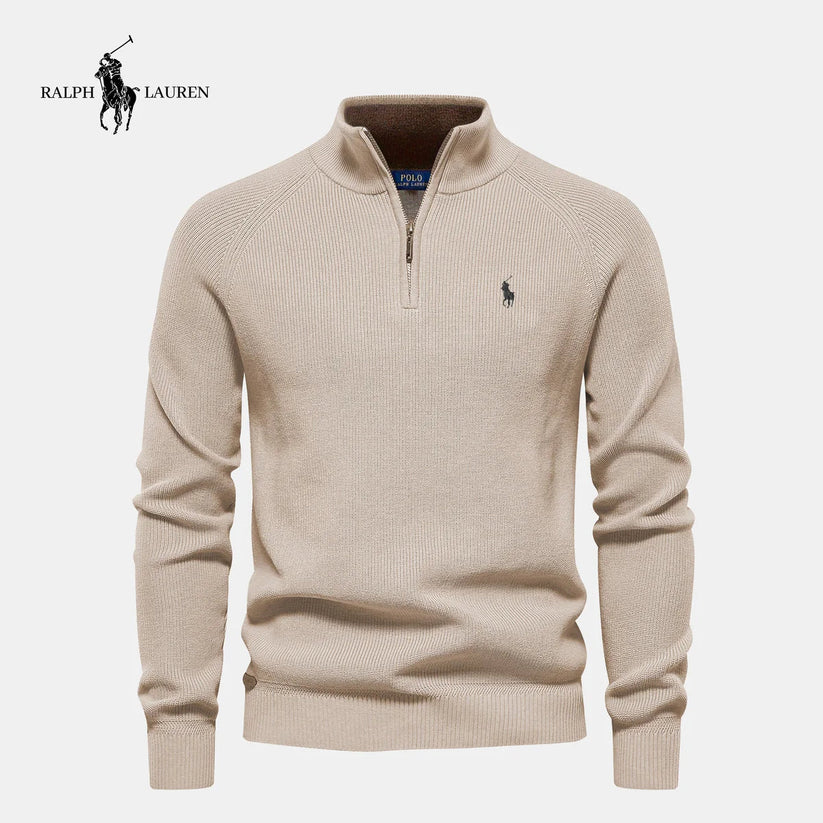 ᏒᎪᏞᏢᎻ ᏞᎪՍᏒЕΝ - Maglione con mezza zip:
