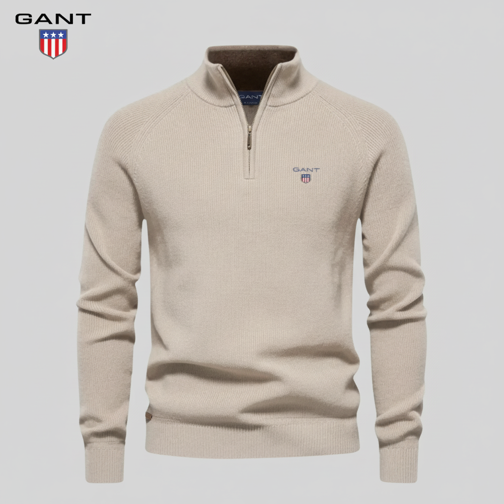 GᎪΝᎢ - Maglione con zip Premium