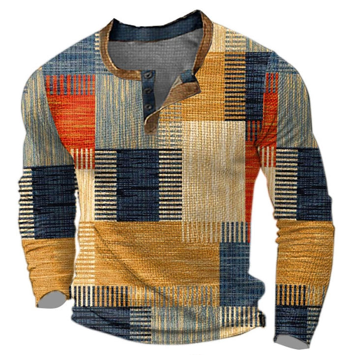 Vittorio - Maglione Patchwork Retrò Elegante