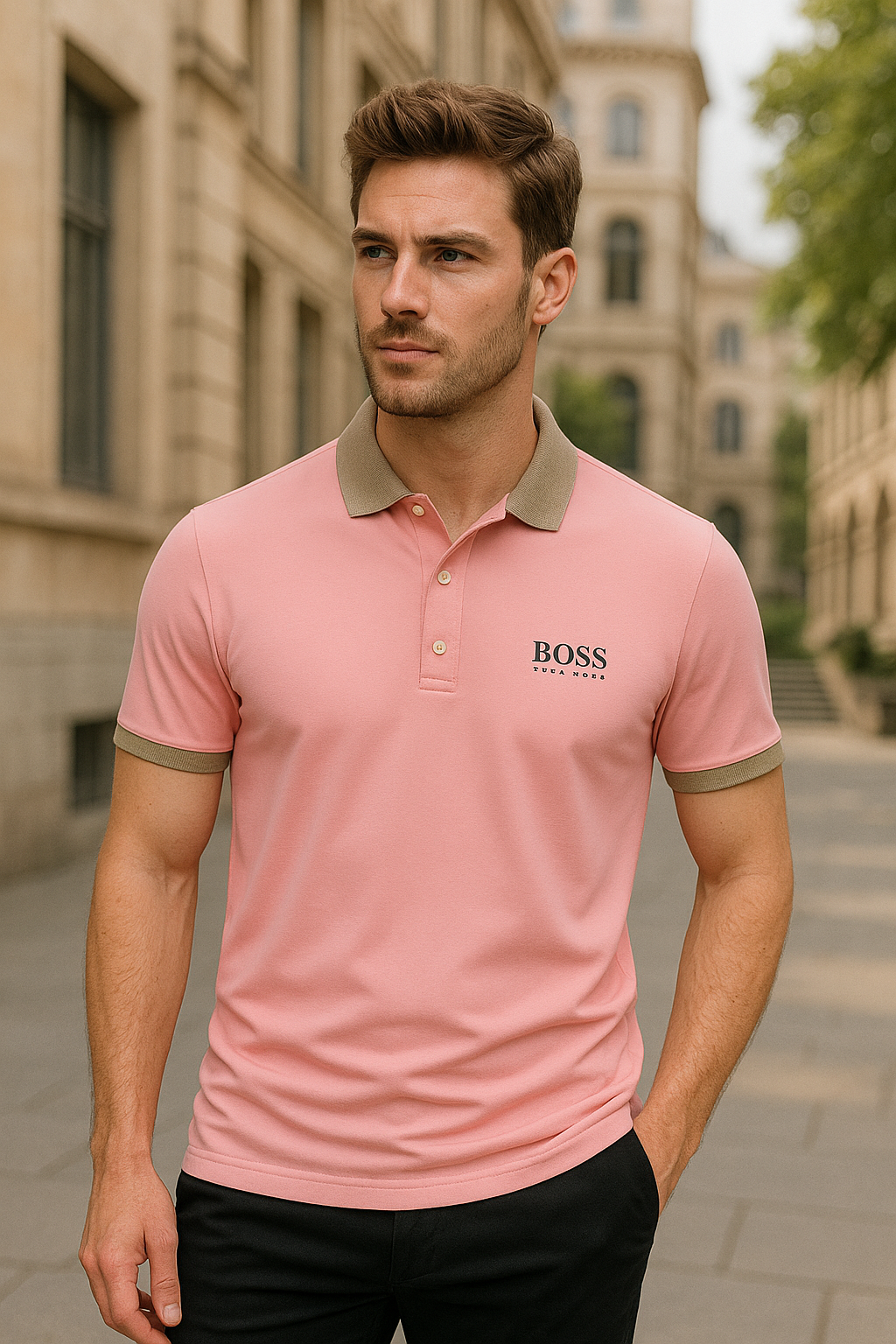 НՍԌО ВОЅЅ - Polo a maniche corte di alta qualità