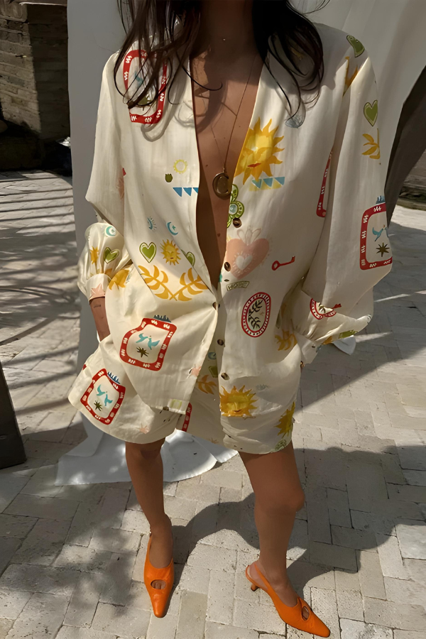 Lacey™ | Set a maniche lunghe e pantaloni corti