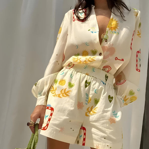 Lacey™ | Set a maniche lunghe e pantaloni corti