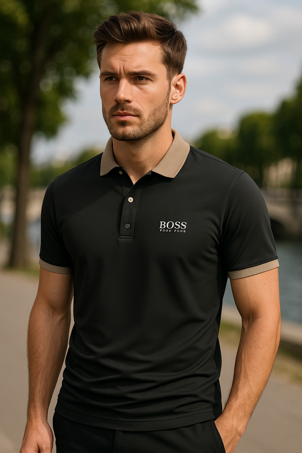 НՍԌО ВОЅЅ - Polo a maniche corte di alta qualità