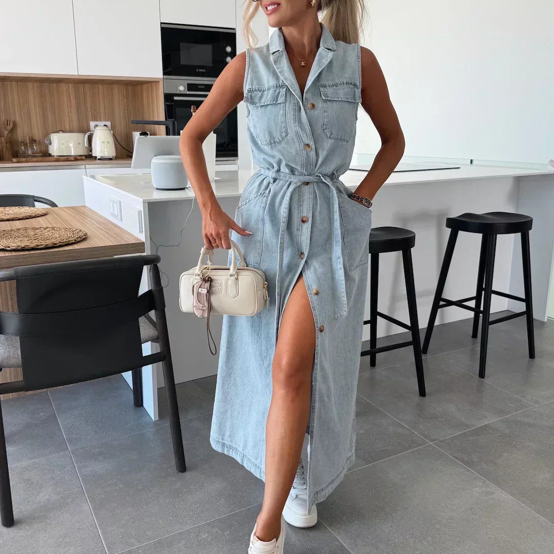 Isabelle | Maxi Denim Dress