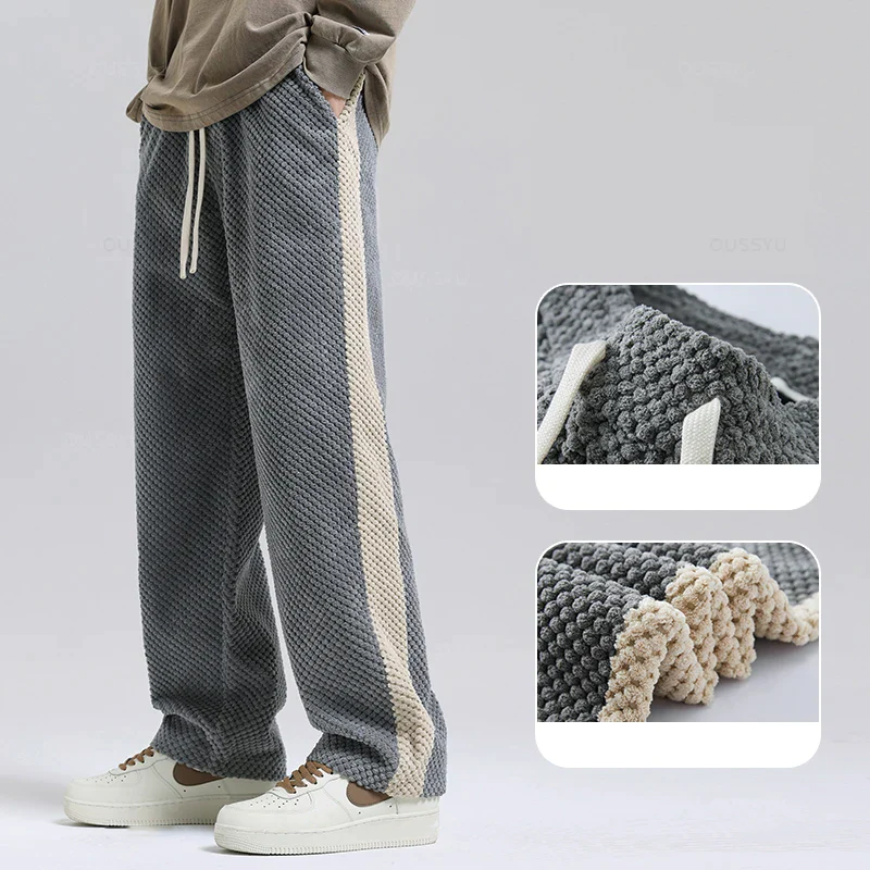 Pantaloni Jogger in Corduroy a Waffle