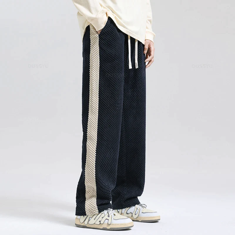Pantaloni Jogger in Corduroy a Waffle