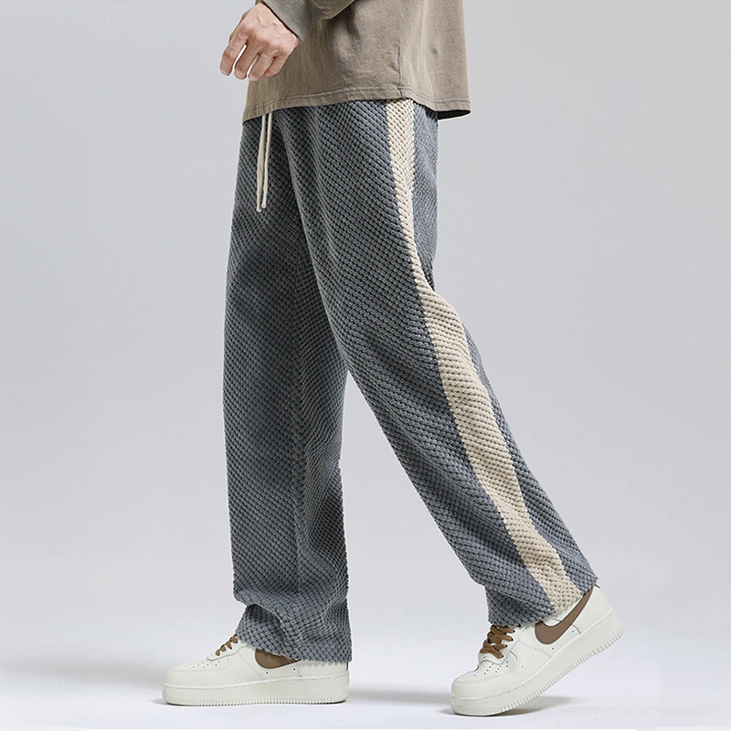 Pantaloni Jogger in Corduroy a Waffle