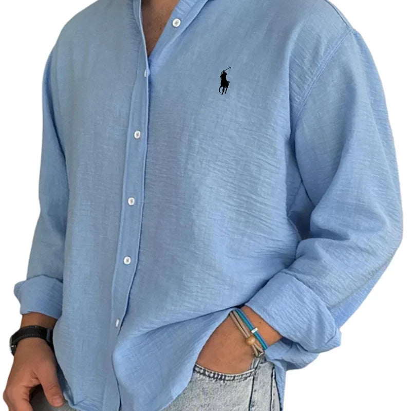 ᏒᎪᏞᏢᎻ ᏞᎪՍᏒЕΝ - Camicia in lino e cotone