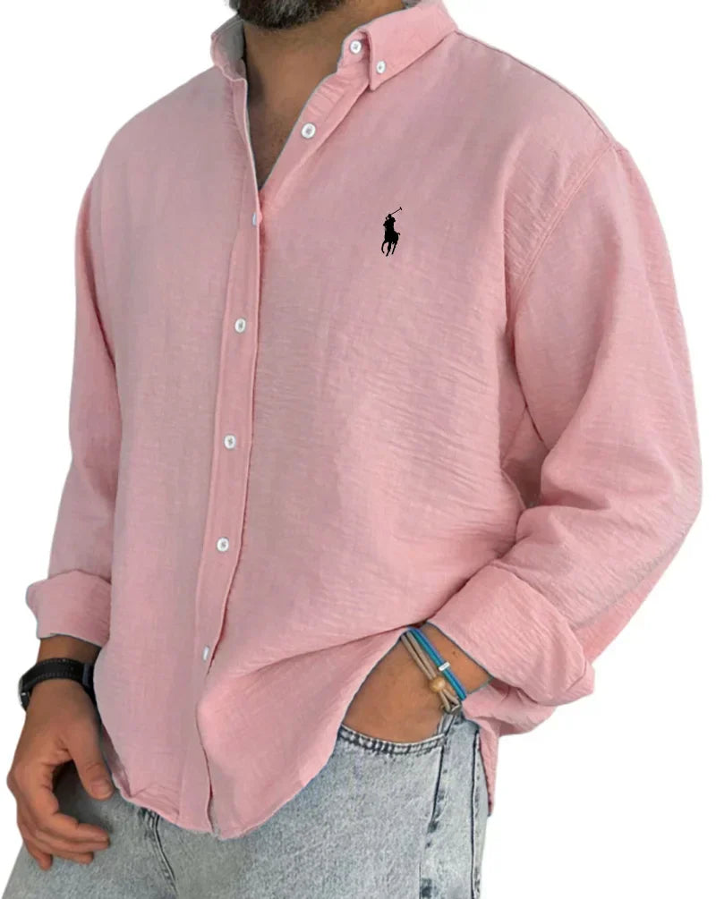 ᏒᎪᏞᏢᎻ ᏞᎪՍᏒЕΝ - Camicia in lino e cotone