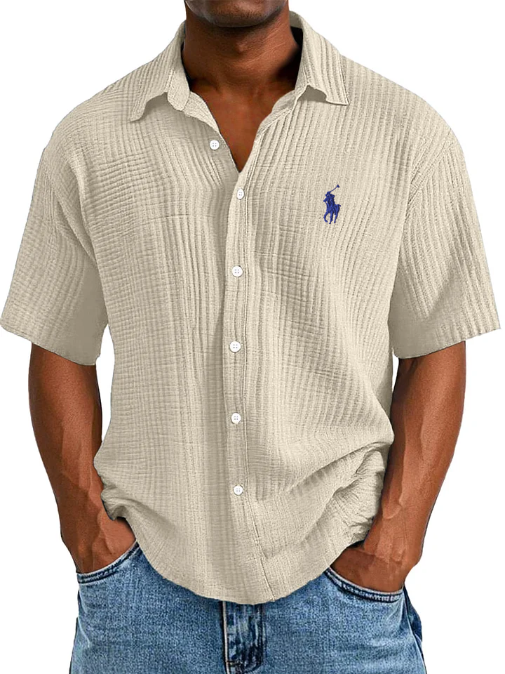 ᏒᎪᏞᏢᎻ ᏞᎪՍᏒЕΝ - Camicia da uomo Cool Comfort