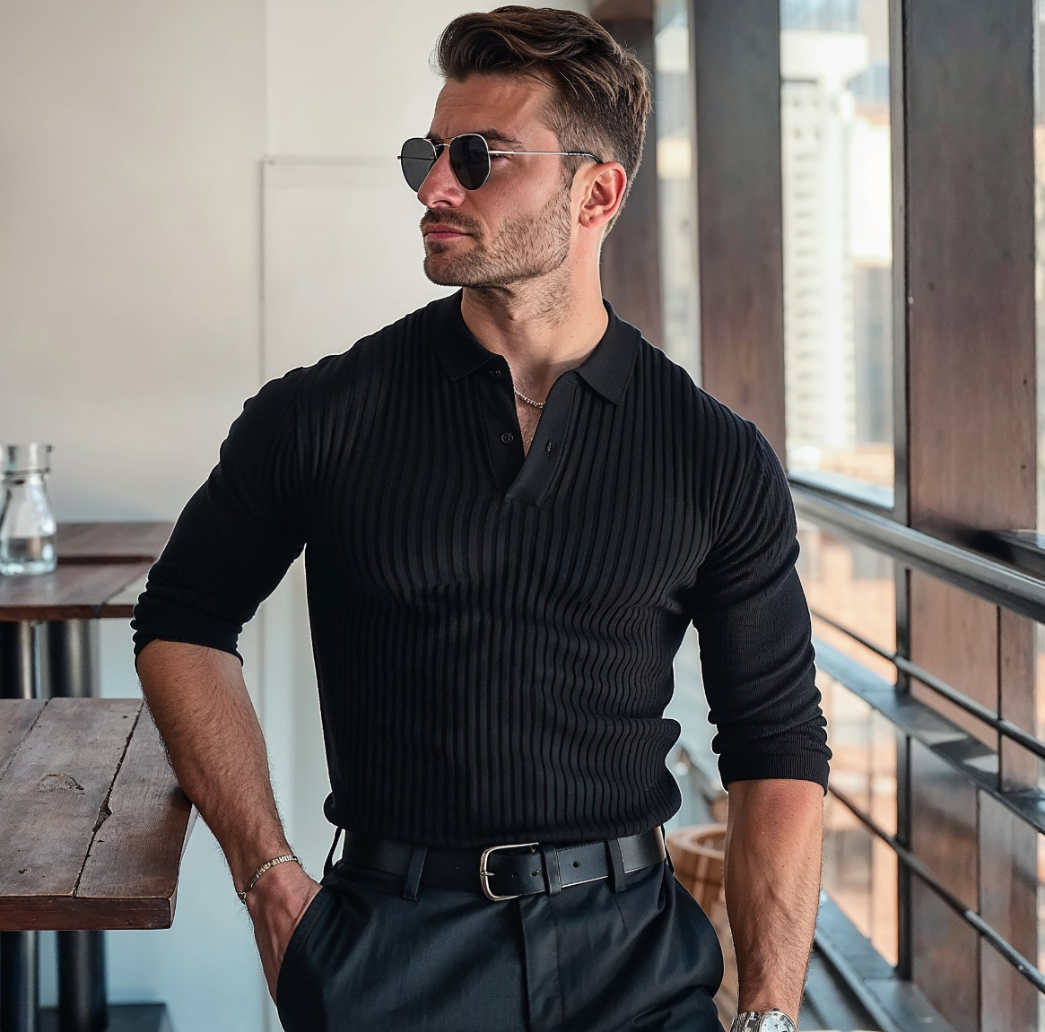 Hendrik™ – Maglione Strutturato con Stile