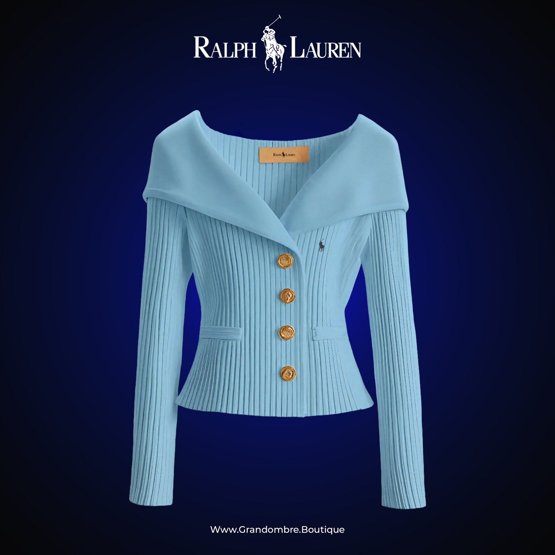 ᏒᎪᏞᏢᎻ ᏞᎪՍᏒЕΝ - Cardigan “Polo Chic” da donna